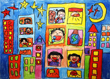 二等奖：李诗语 (5岁) 作品名称：《笑声发电机》