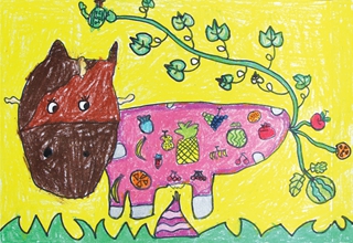 会产水果奶的牛